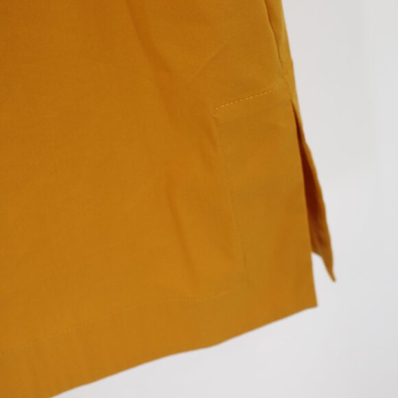 Lafayette 148 tunic shirt women's small short sleeve button up orange cotton - Picture 7 of 16